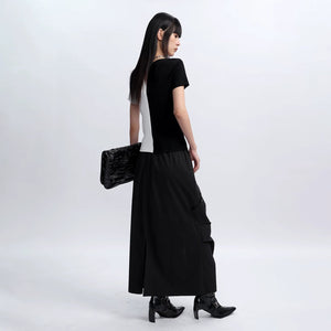 Lapargay A-Line 3D Pleated Skirt Street Style Pleating Technique L75309101V - Lapargay
