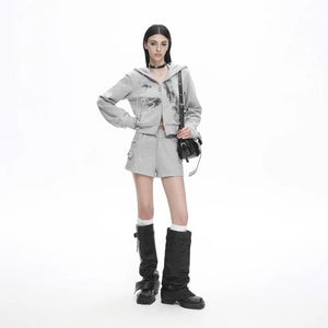 Lapargay Casual Shorts High-Street Art A-Line Silhouette Sporty Feel L78102201V - Lapargay
