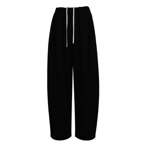 Lapargay Flowing Wide Leg Pants with High-Waist Drawstring, Slimming and Versatile for Leisure and Commute L78102637C - Lapargay