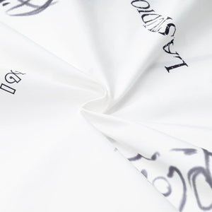 Lapargay Graffiti Full Print Drawstring Stand Collar Loose Short Style Double Pocket Coat L78201202V - Lapargay