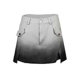 Lapargay Gray-Black Ombre Casual Pants, Loose Floor-Length, Niche Design Style L78202601V - Lapargay