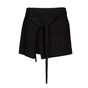 Lapargay High Waist A-Line Skirt Pants Asymmetrical Tie Design Built-in Safety Lining L78202212C - Lapargay
