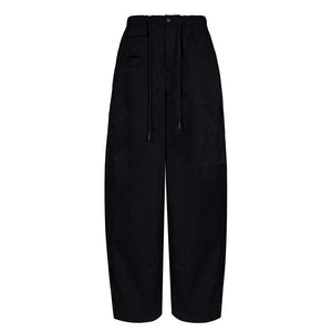 Lapargay High-Waist Drawstring Casual Pants with Three-Dimensional Cargo Pockets, Loose Curved Wide-Leg L78102638V - Lapargay