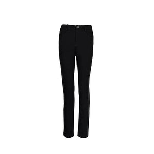 Lapargay high-waisted elastic casual pants, metal button placket design, optimized body proportions L78102501C - Lapargay