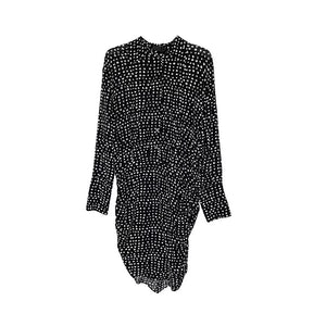 Lapargay Long-sleeve striped shirt dress 2026 spring new women's personality mid-long design sense dress - Lapargay