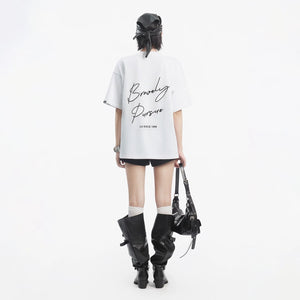 Lapargay loose dropped shoulder T-shirt with a fit that suits all body shapes, full of casual relaxation L78200219V - Lapargay