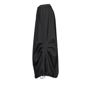 Lapargay loose silhouette drawstring waist cinching personalized utility long skirt L78109101C - Lapargay
