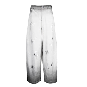 Lapargay Loose Wide-leg Pants, Distressed Gradient Splash Ink, Creating a Pioneer Street Feel L78102620V - Lapargay