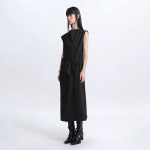 Lapargay 【Masquerade】Deconstructed Sleeveless Dress Avant-garde Asymmetry L75309003C - Lapargay