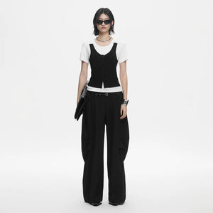 Lapargay One-Piece Paneled T-Shirt, Neat and Slimming, Creating Stylish Outfits L78200214V - Lapargay