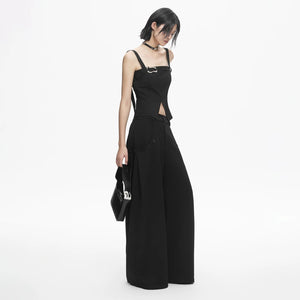 Lapargay outer-wear short vest clean irregular hem enhances waist proportion L78200102V - Lapargay