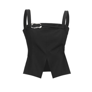 Lapargay outer-wear short vest clean irregular hem enhances waist proportion L78200102V - Lapargay
