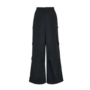 Lapargay Street Cargo Casual Pants with Double Large Side Pockets, Loose Flared Slimming Silhouette L78102634V - Lapargay