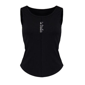 Lapargay Structured Waist Slimming Vest, Curved Hem, Figure-Flattering Versatile Top for Layering or Outerwear L78200105C - Lapargay