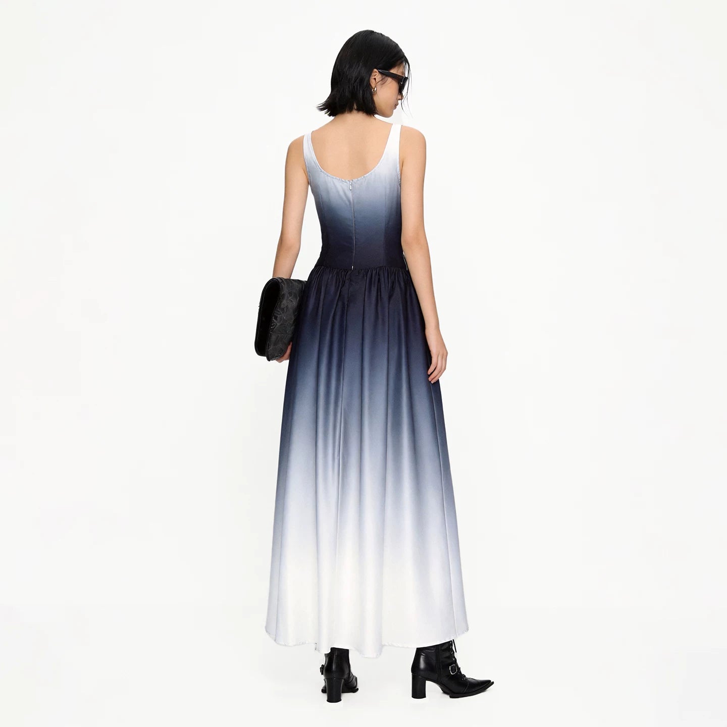 Lapargay Ombre Gradient Camisole Dress, Fitted Slimming, Back Zipper Design L69209004C