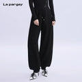Lapargay Modal lace-up waist knit pants women 2026 spring new style personality fashion trendy brand women lantern casual pants