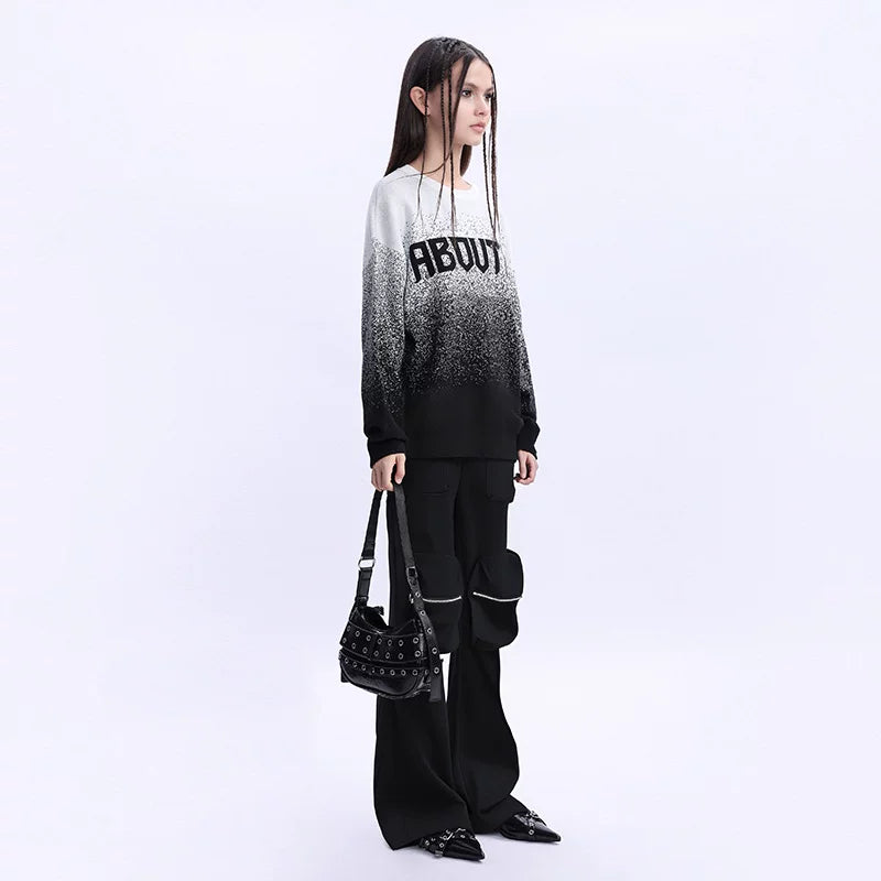 Lapargay multi-pocket flared casual pants women 2026 new personality fashion loose pants