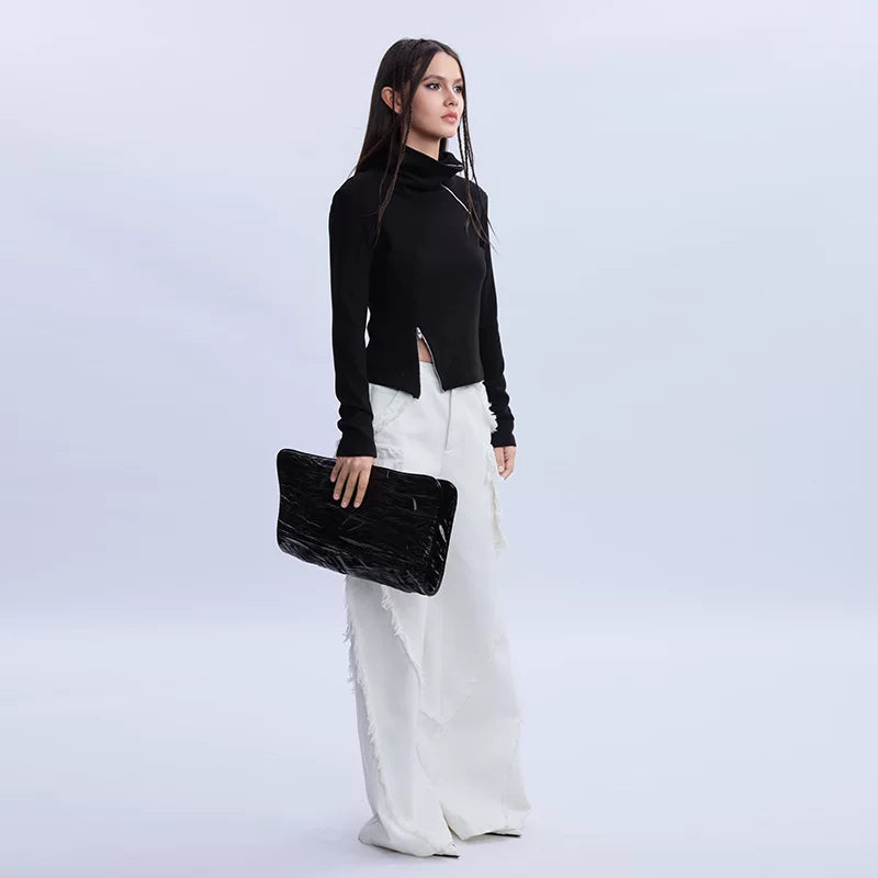 Lapargay Lyocell straight-leg casual pants for women, 2026 new style, personality loose long pants