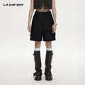 Lapargay five-pocket cargo casual shorts, multi-pocket design, creating a cool street style L72202202S