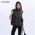 Lapargay Loose Sleeveless Down Vest Jacket 2026 New Personality Design Top