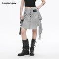 Lapargay Vintage Plaid Skirt with Two-in-One Design Suitable for Various Outfits L78209205C