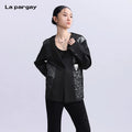 Lapargay Loose Long-Sleeved Patchwork Jacket 2026 New Style Fashion Design Top