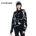 Lapargay pullover long-sleeve sweater 2026 spring new women's loose personality casual round-neck niche top