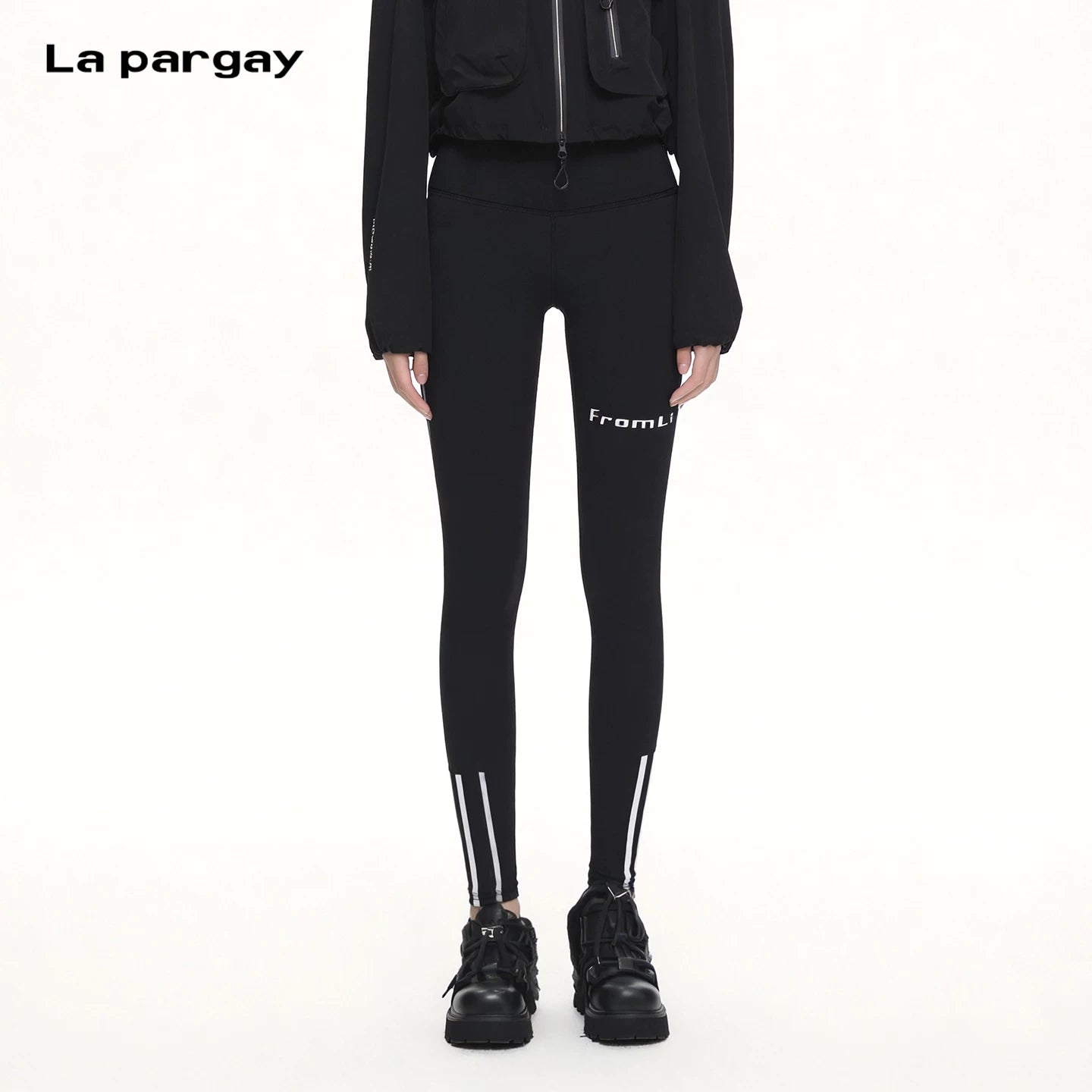 Lapargay body-shaping hip-lifting yoga pants high waist wide waistband suitable for daily exercise L75202001C