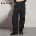 Lapargay High-waist pants loose casual pants 2026 new women's black personality fashion niche pants