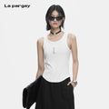 Lapargay Sculpted Waist Vest Curved Hem Slimming Versatile Inner or Outer Top L78200105C
