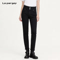 Lapargay High Waist Slimming Jeans Raw Edge Details Elastic Skin-Friendly Slimming Versatile L75302501V