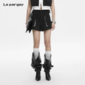Lapargay  Loose Pocket Casual Shorts Side Stripe Design Adds Layered Silhouette L78202206V