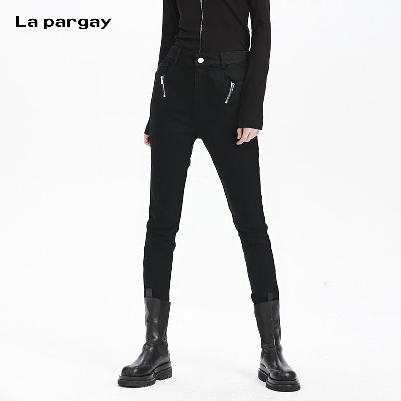 Lapargay slim fit pants tapered casual pants 2026 new personality fashion design pants