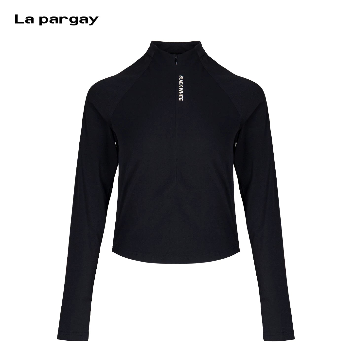 Lapargay half-zip stand-collar knit top, high stretch and skin-friendly, great for running and yoga L75100304C