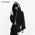 Lapargay 【A to Z】Loose Printed Short Jacket Contemporary Street L75301209V