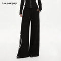 Lapargay High-Waist Drawstring Wide-Leg Pants Conceals Fat and Shows Slimness Side Graphic Print L75202806V