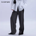 Lapargay straight long casual pants 2026 new women's personality fashion design pants