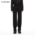 Lapargay Pleated Tapered Cargo Pants Elastic Waistband Leg-Shaping Non-Bulky L72202802S
