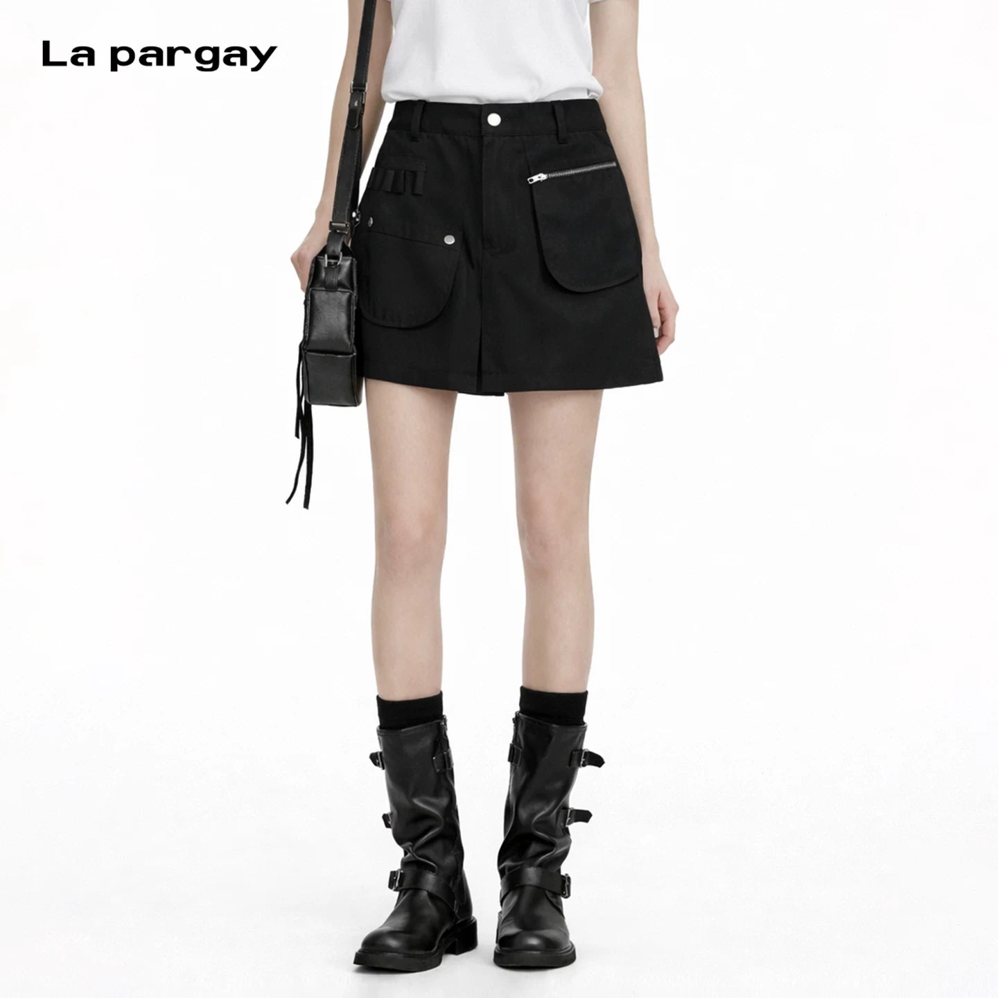 Lapargay functional cargo shorts practical multi-pocket design highlights clean lines L69202206V