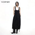 Lapargay side adjustable waist, multi-drawstring hem, functional cargo suspender skirt L75209014C