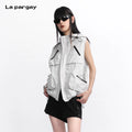 Lapargay [Street End] Light Outdoor Functional Utility Vest Wrinkle-resistant Durable L75301401S