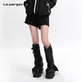 Lapargay 【Traces Collection】 Webbing Rivet Shorts Street Utility L75302201B