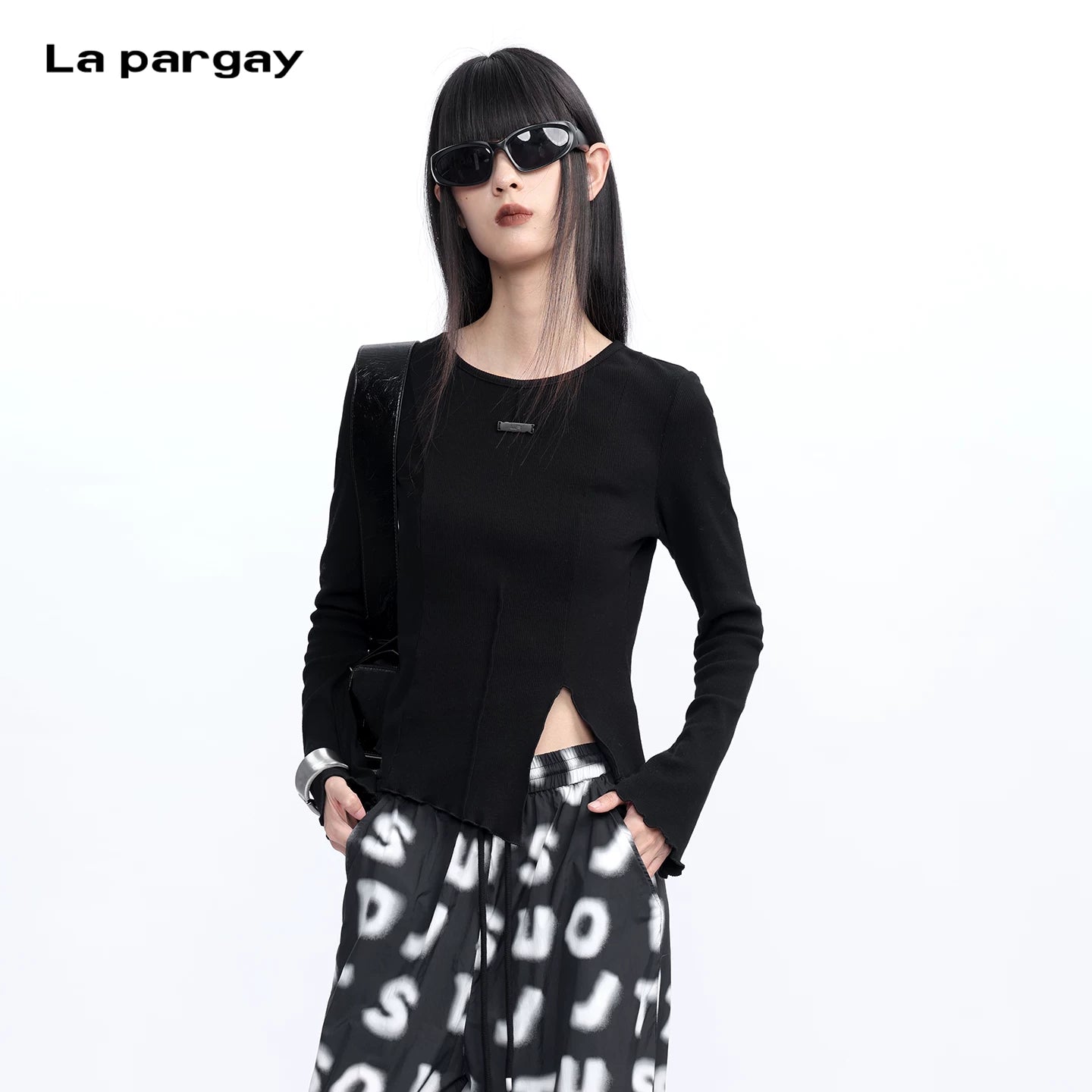 Lapargay 【A to Z】Simple Ribbed Knit Top Back to Basics L75300305C