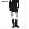 Lapargay Cargo style short skirt Three-dimensional patch pockets create layered look L69109202V