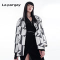 Lapargay Printed Long-Sleeve Blazer 2026 Spring New Women's Personality Fashion Loose Design Top