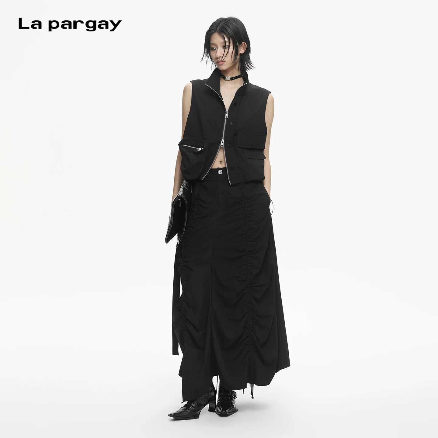 Lapargay three-dimensional cut skirt multi-wear design versatile and not picky about body shape L78209103V