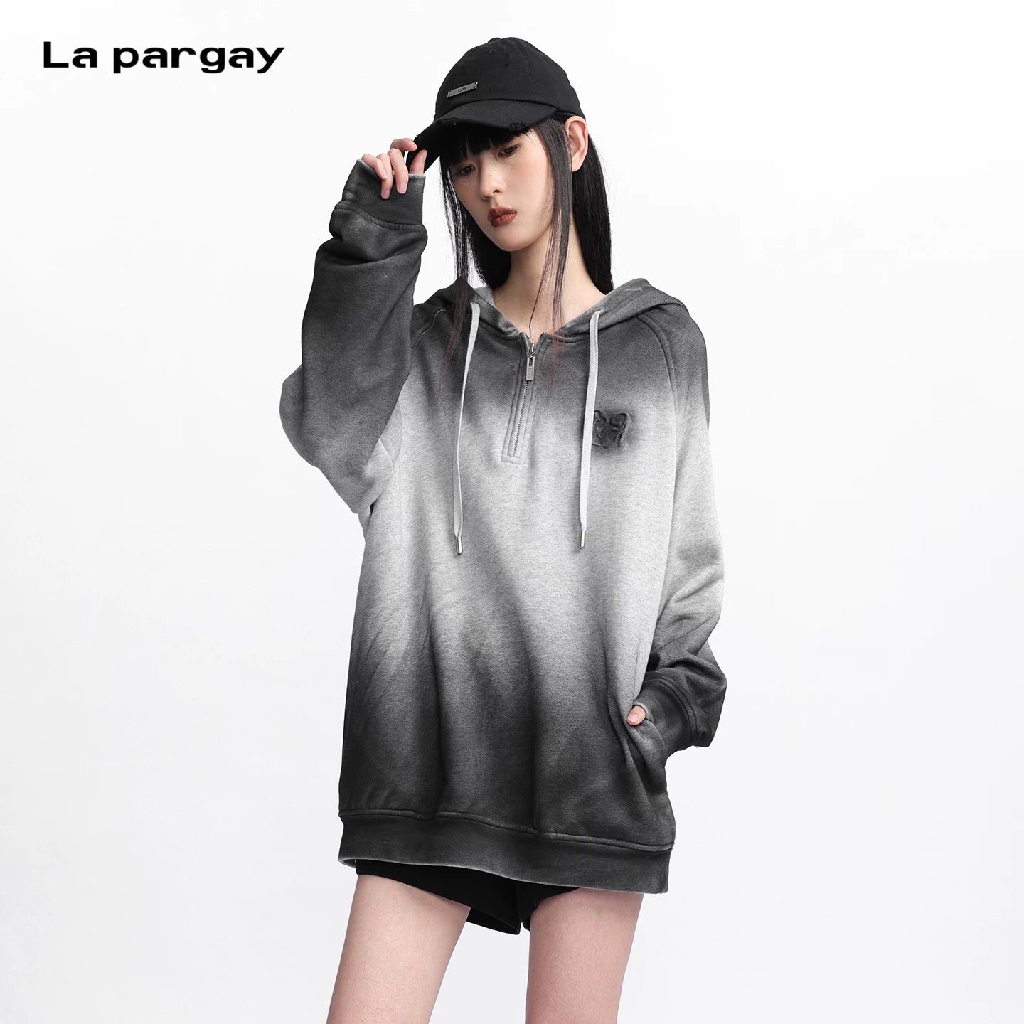 Lapargay 【Strange Paradise】Spray Gradient Hoodie Spray Paint Gradient L75301980S