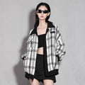 Lapargay trendy loose wool coat 2026 spring new women's personality fashion casual long-sleeved top