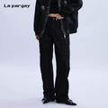 Lapargay Cotton Straight Leg Casual Pants Women 2026 New Personality Fashion Loose Trousers