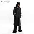 Lapargay Wool Double-Faced Long Coat Minimalist Aesthetics Loose Straight Fit L75401608C